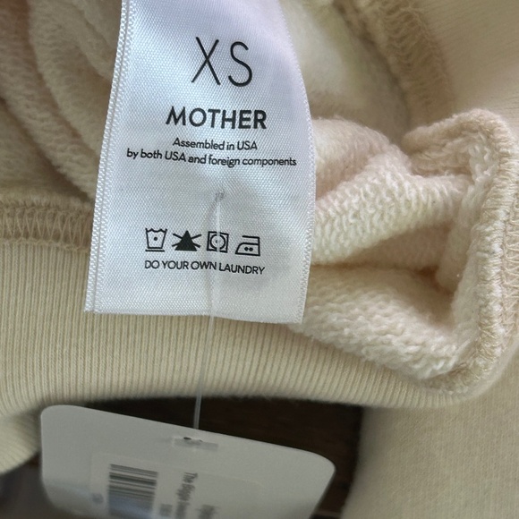 NWT MOTHER The Biggie Concert Raglan Sweatshirt XS xsmall $188 NEW - Picture 8 of 12